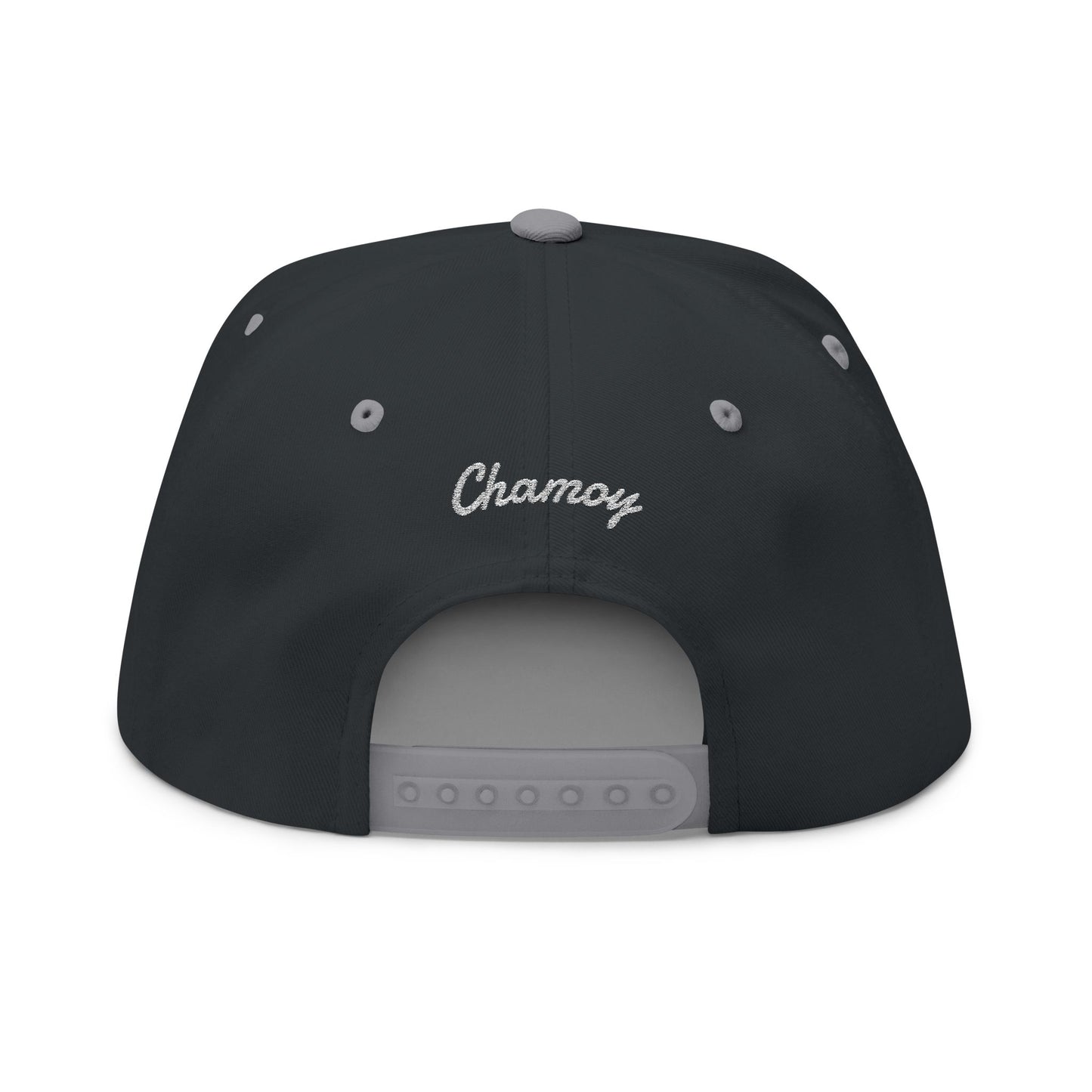 Flat Bill Cap - Chamoy Embroidered Design