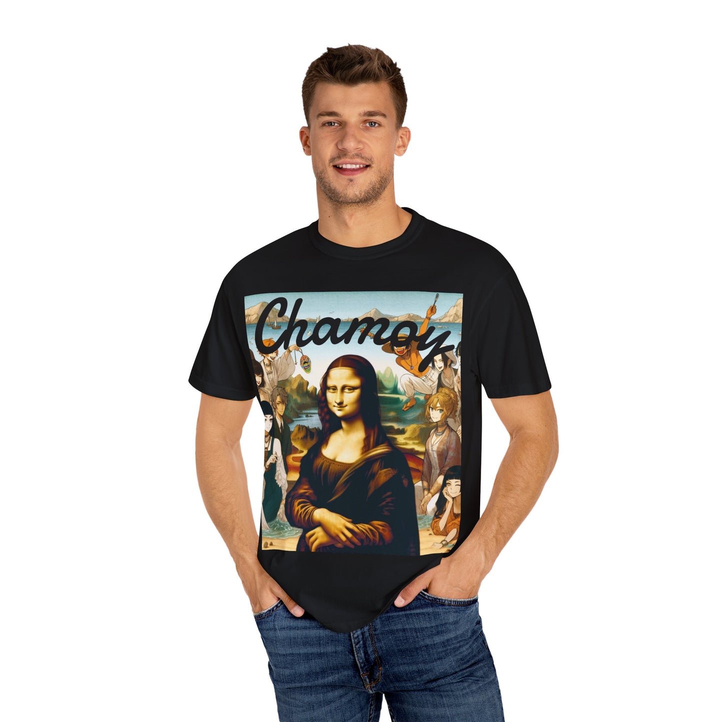 Chamoy Mona Lisa Beach T-shirt