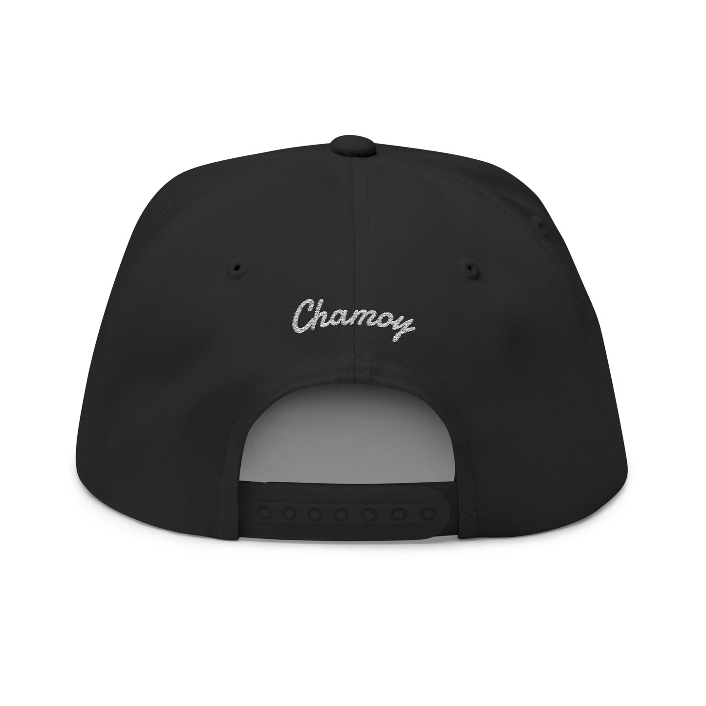 Flat Bill Cap - Chamoy Embroidered Design