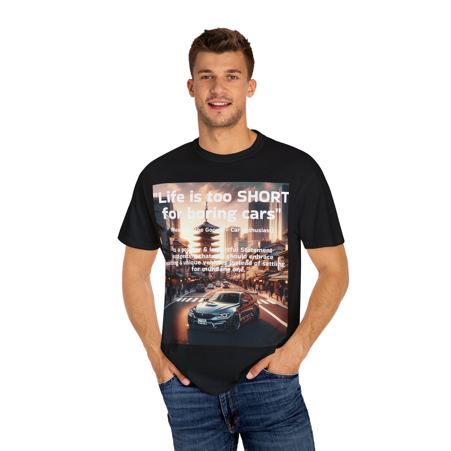 Vintage Car Lover T-shirt - Unisex Garment-Dyed Tee