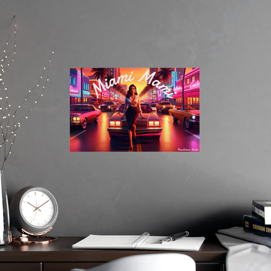 Miami Vibes Poster - Matte Wall Art