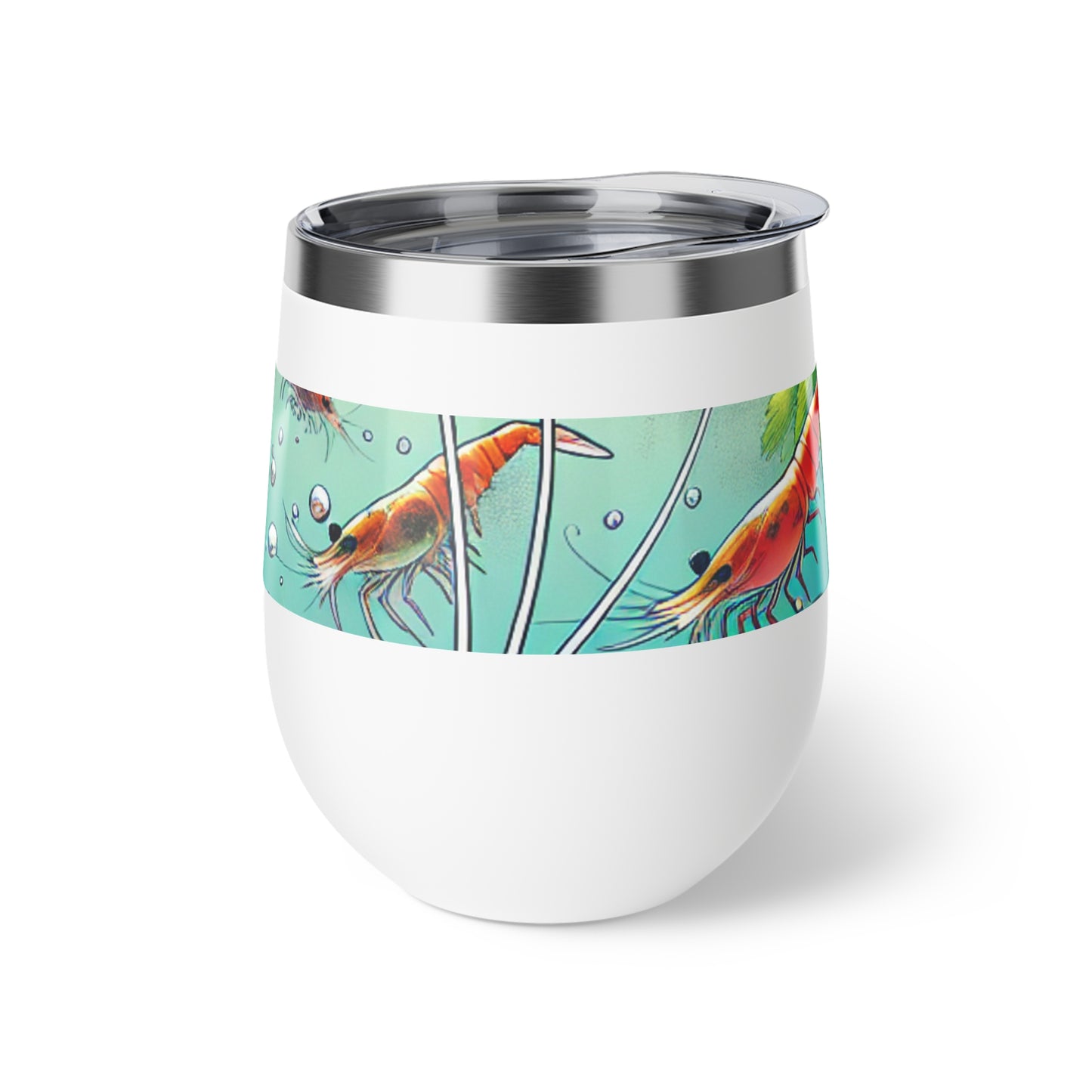 Insulated Colorful Aquatic Neocaradina Shrimp Design 12oz