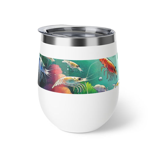 Insulated Colorful Aquatic Neocaradina Shrimp Design 12oz