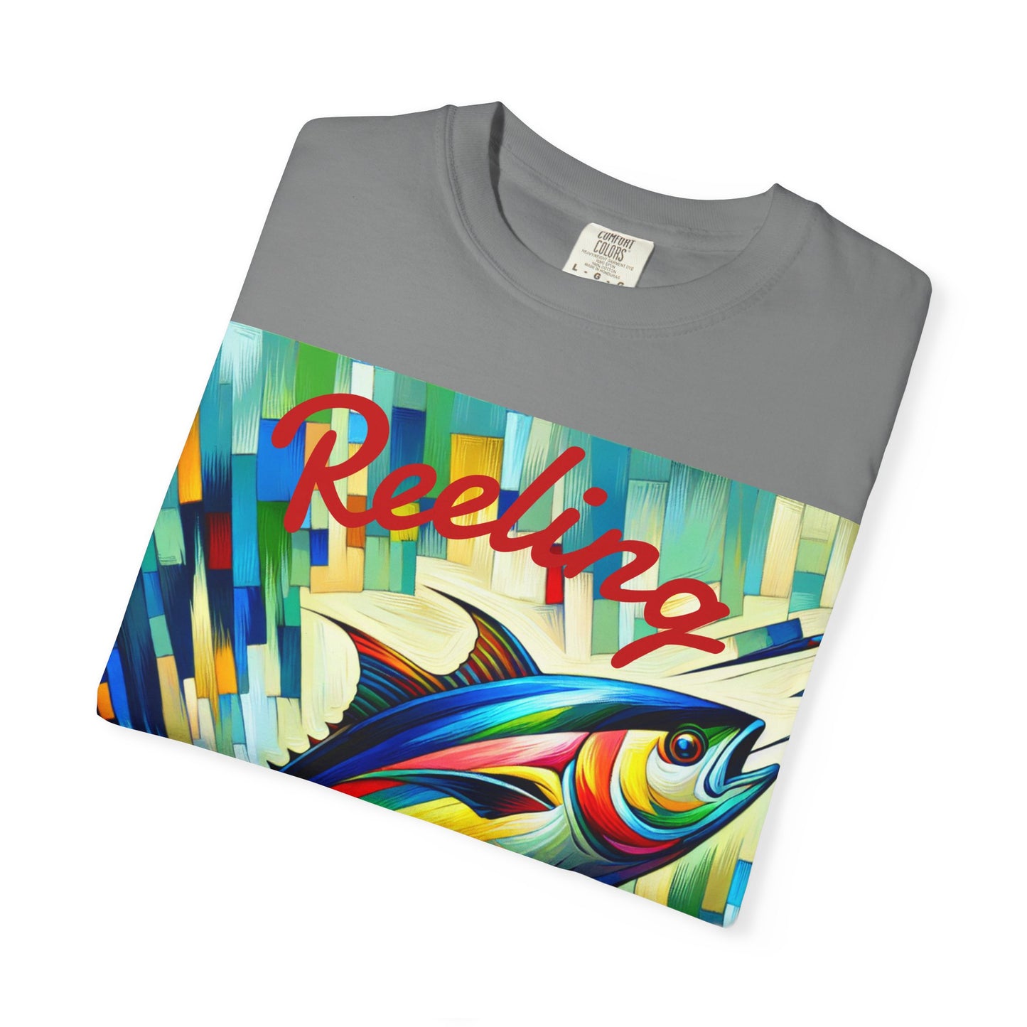 Fishing T-shirt - Vibrant Unisex Garment-Dyed Tee