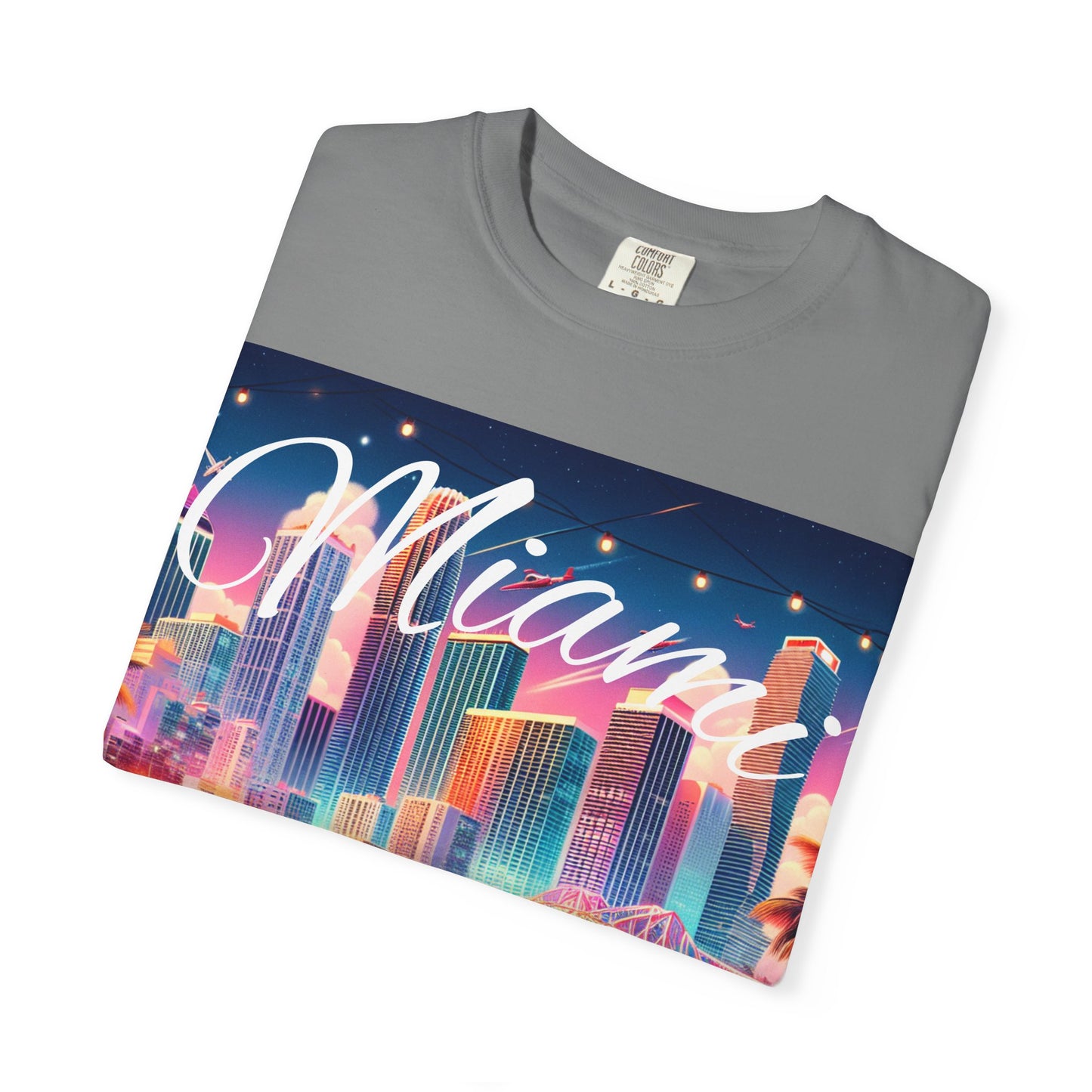 Miami Vibes T-shirt, Retro Tee, Vintage Style Top, Beach Clothing, Summer Shirt, Vacation Apparel