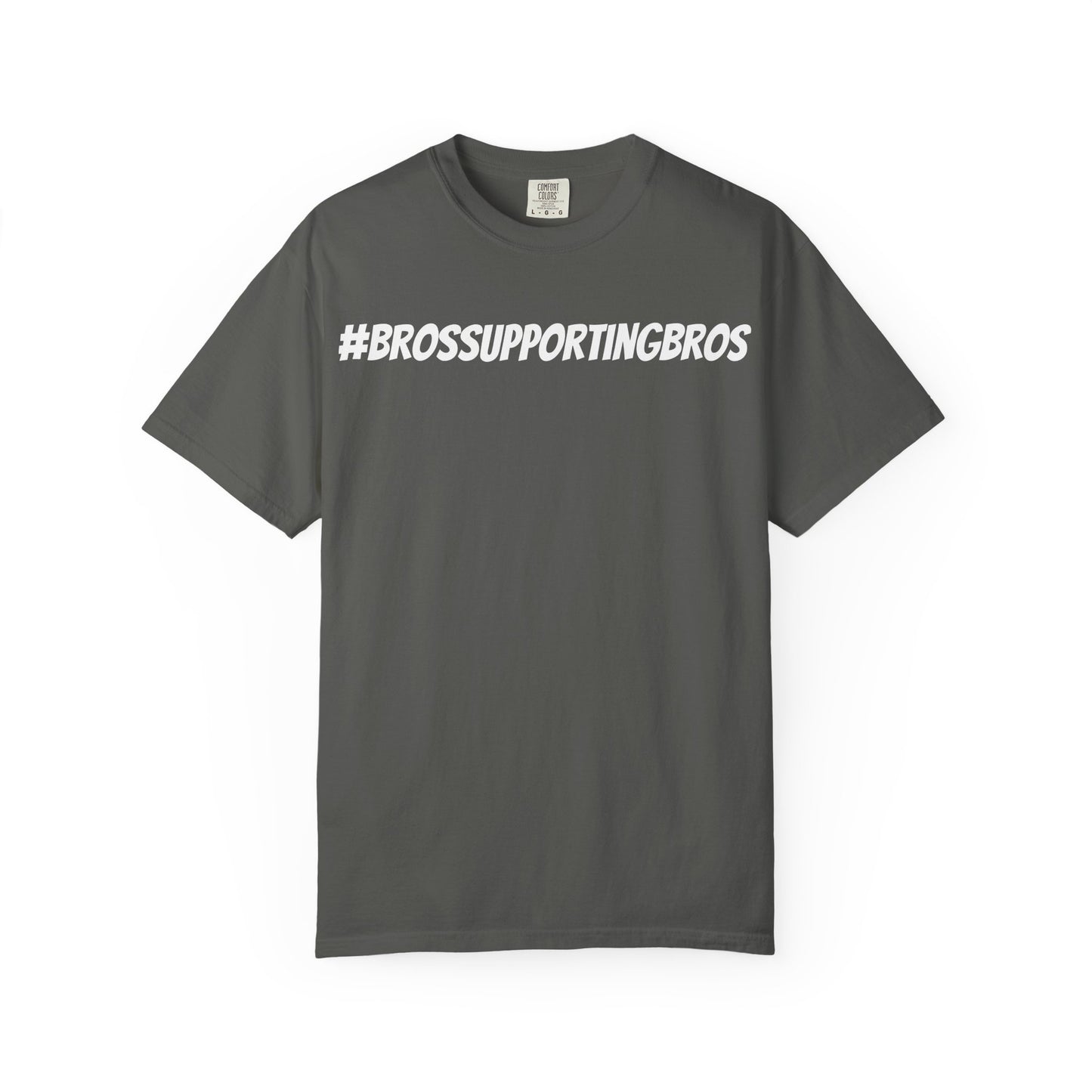 Bros Supporting Bros T-Shirt, Men's Graphic Tee, Gender-Neutral Unisex Top, Friendship Gift Shirt, Casual Tee for Guys