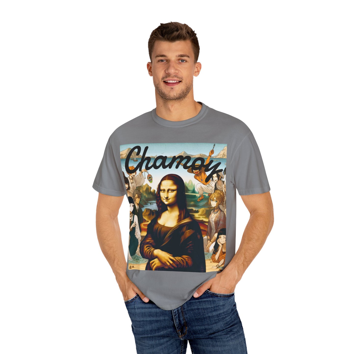 Chamoy Mona Lisa Beach T-shirt