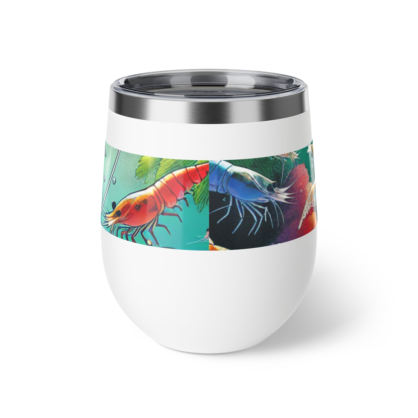 Insulated Colorful Aquatic Neocaradina Shrimp Design 12oz