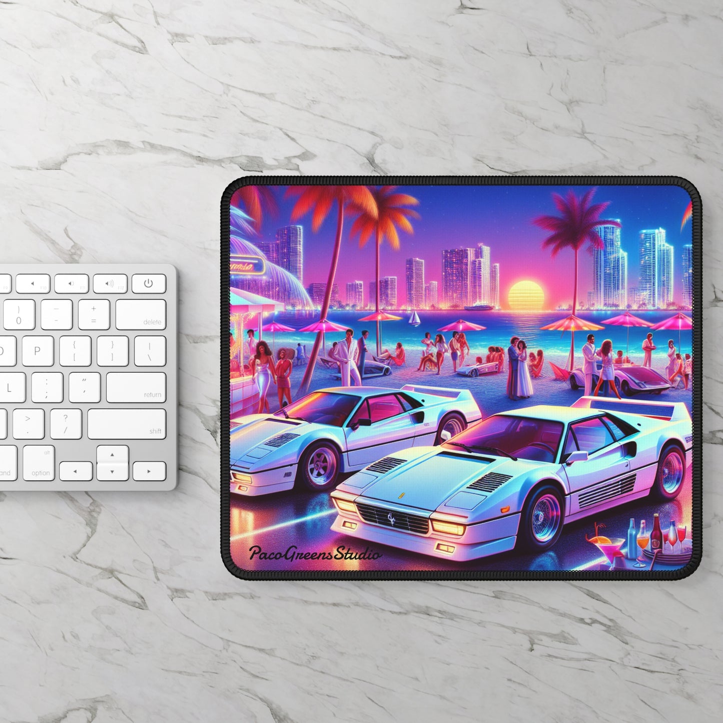 Miami Vice Gaming Mouse Pad