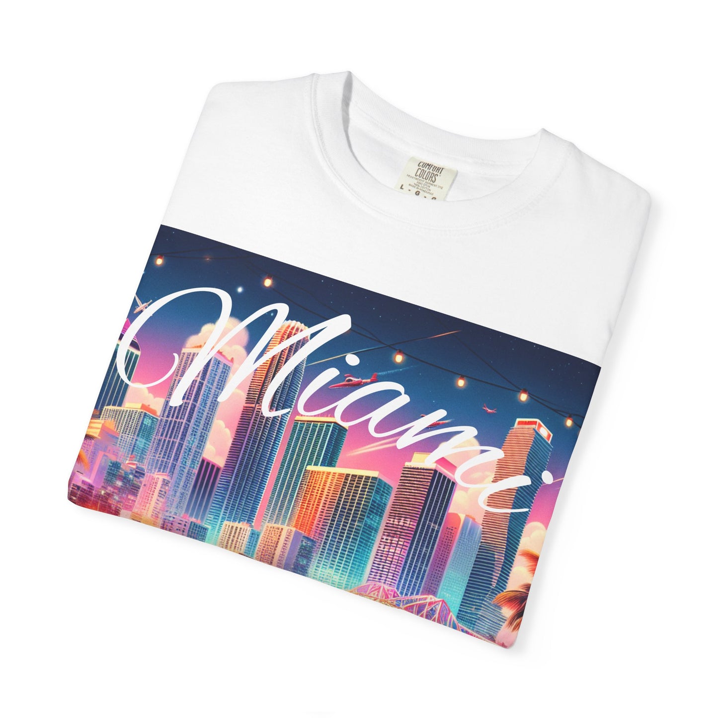 Miami Vibes T-shirt, Retro Tee, Vintage Style Top, Beach Clothing, Summer Shirt, Vacation Apparel