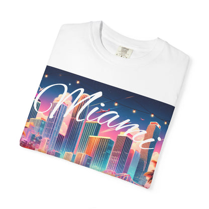 Miami Vibes T-shirt, Retro Tee, Vintage Style Top, Beach Clothing, Summer Shirt, Vacation Apparel