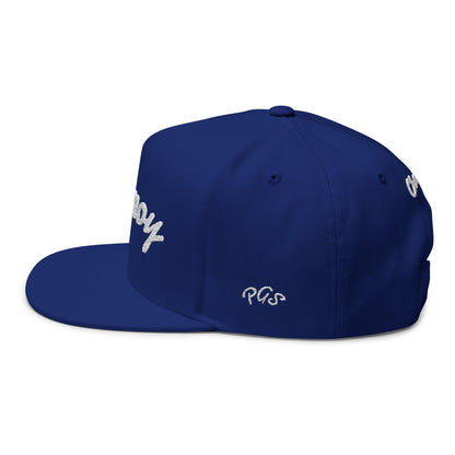 Flat Bill Cap - Chamoy Embroidered Design