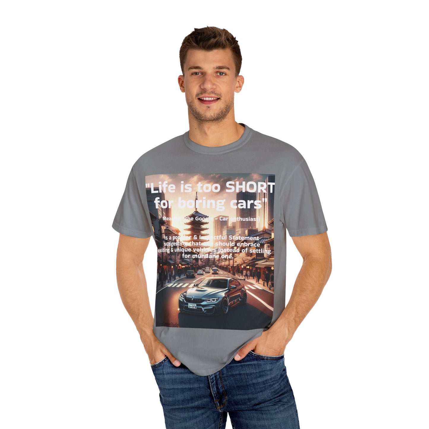 Vintage Car Lover T-shirt - Unisex Garment-Dyed Tee