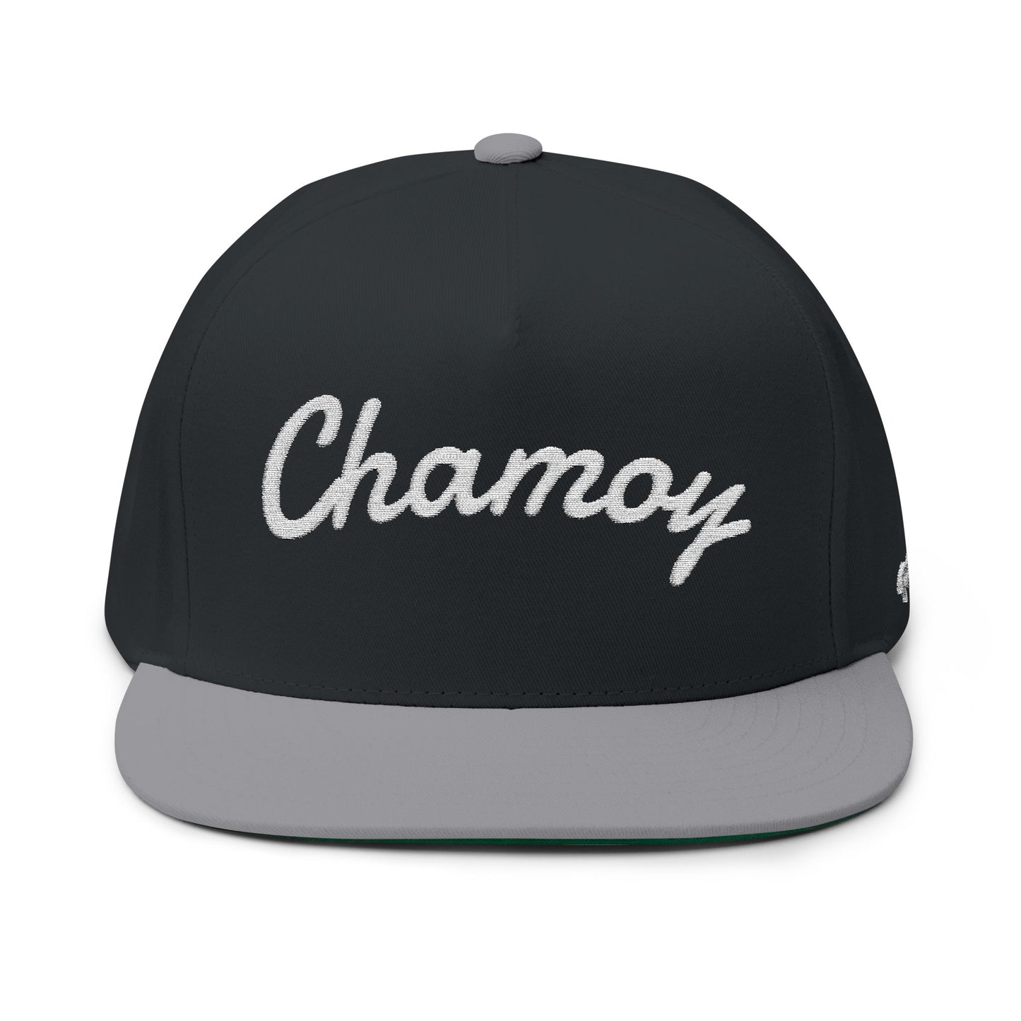 Flat Bill Cap - Chamoy Embroidered Design