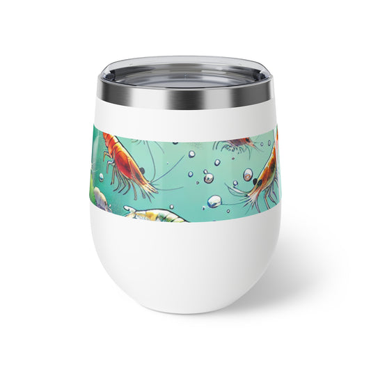 Insulated Colorful Aquatic Neocaradina Shrimp Design 12oz