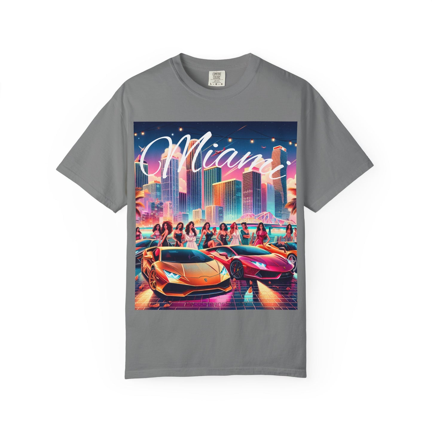 Miami Vibes T-shirt, Retro Tee, Vintage Style Top, Beach Clothing, Summer Shirt, Vacation Apparel