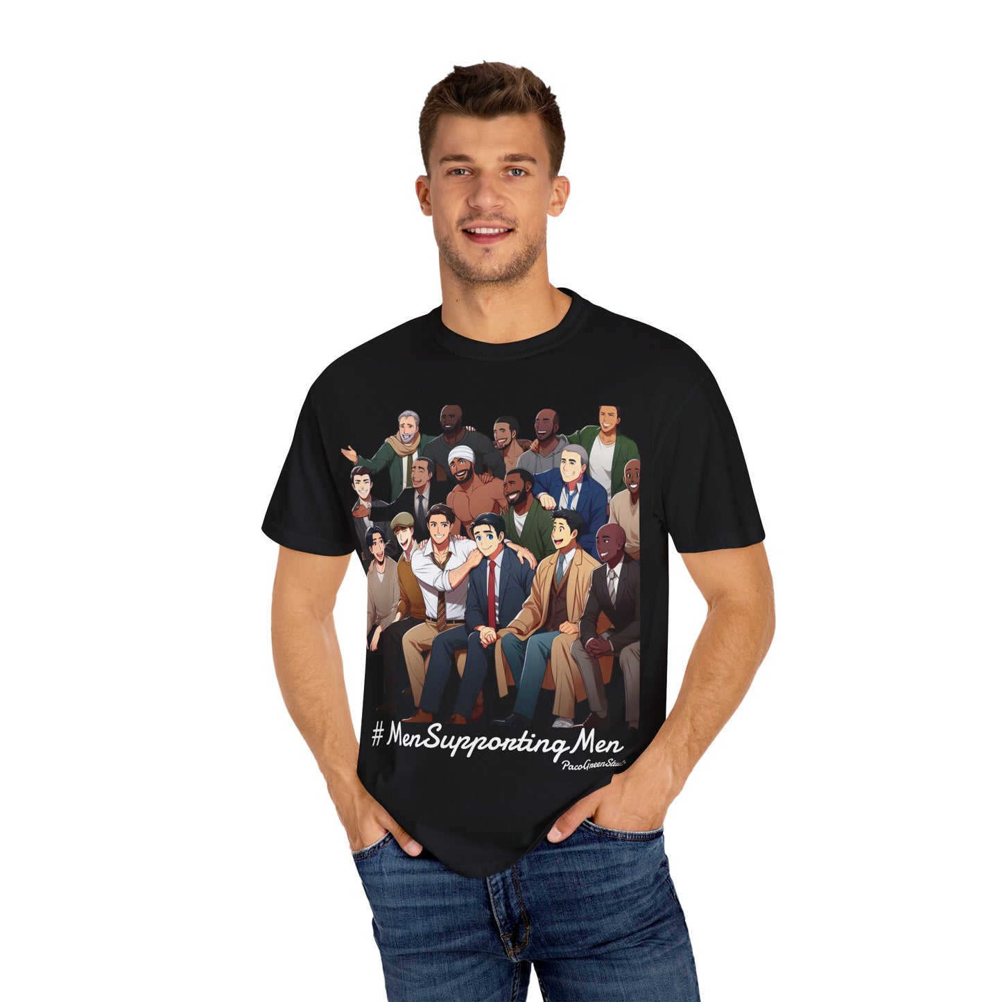 MenSupportingMen Unisex T-shirt, Mens Mental Health Awareness Tee, Support Group Shirt, Gender Neutral Apparel, Mental Health Advocate Gift
