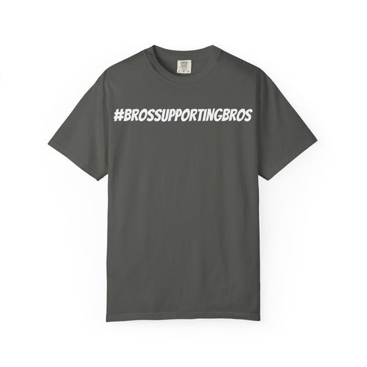 Bros Supporting Bros T-Shirt, Men's Graphic Tee, Gender-Neutral Unisex Top, Friendship Gift Shirt, Casual Tee for Guys