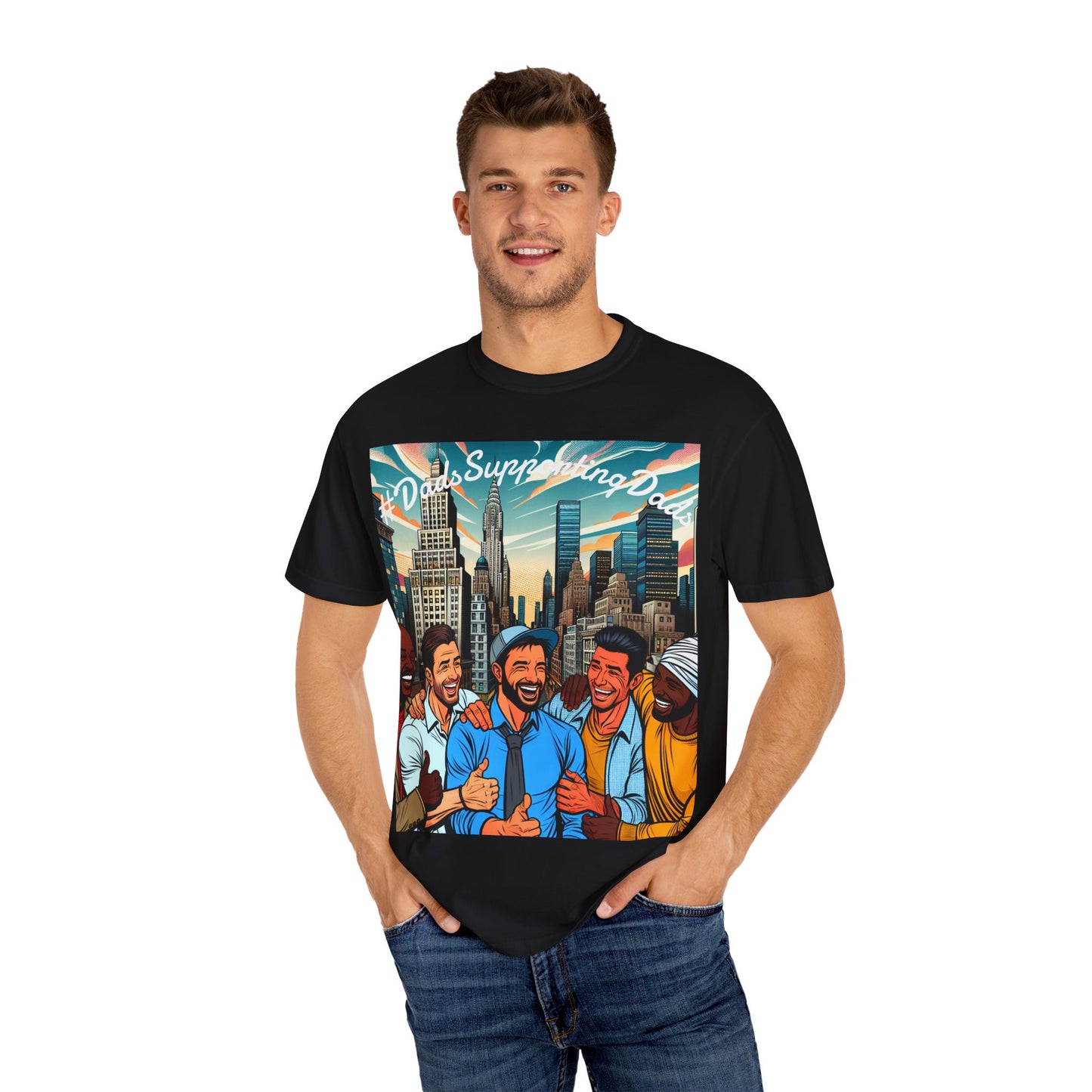 Fatherhood Support Unisex T-Shirt - Perfect Gift for Dads, Family Graphic Tee, Parenting Apparel, Dad Birthday Present, Men's Clothing