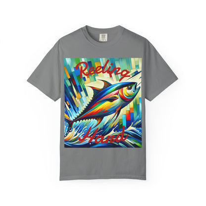 Fishing T-shirt - Vibrant Unisex Garment-Dyed Tee