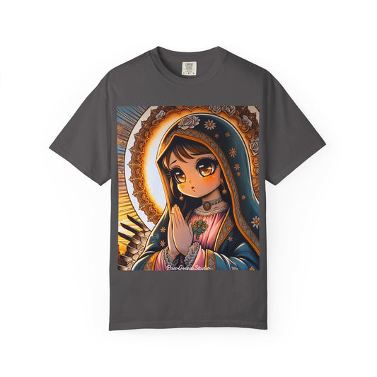 Spiritual Virgin Mary T-shirt, Religious Tee Shirt, Christian Apparel, Artistic Graphic Tee, Unisex Casual Top