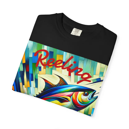Fishing T-shirt - Vibrant Unisex Garment-Dyed Tee