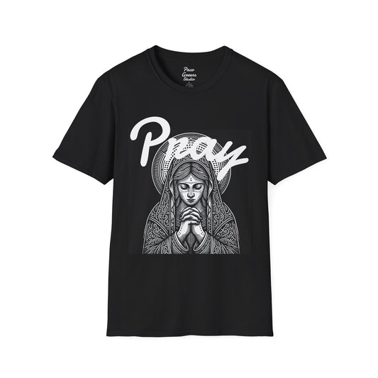 Pray Graphic T-Shirt, Unisex Spiritual Tee