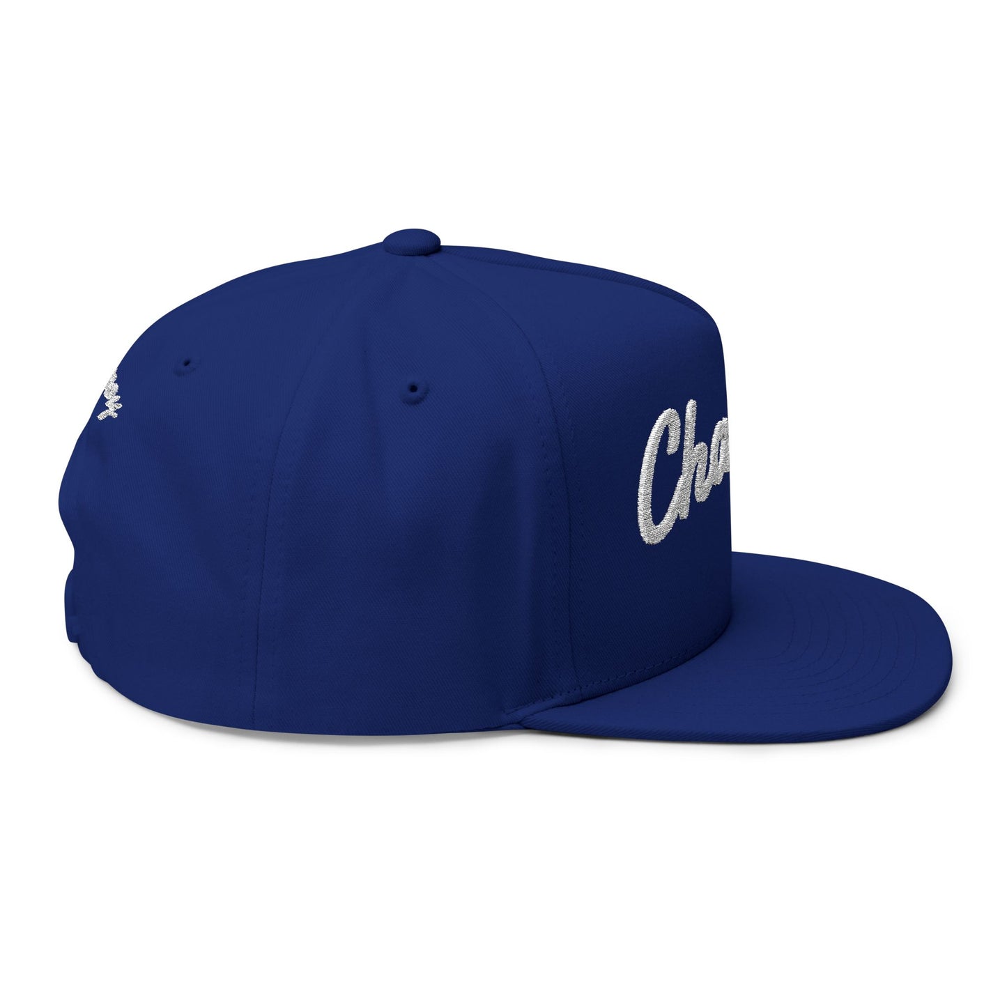 Flat Bill Cap - Chamoy Embroidered Design