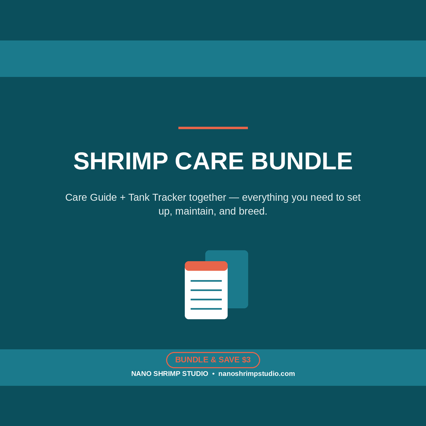 Shrimp Care Bundle: Care Guide + Tank Tracker (Digital PDF Bundle)